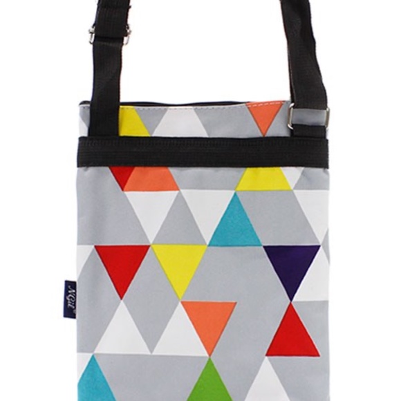 Canvas Prism Triangle Messenger Bag - Picture 4 of 4